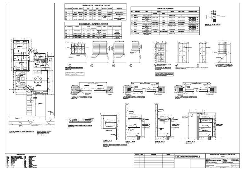 PLANTA ARQUITECTÓNICA MODELO A